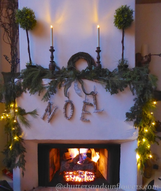 Christmas fireside garland