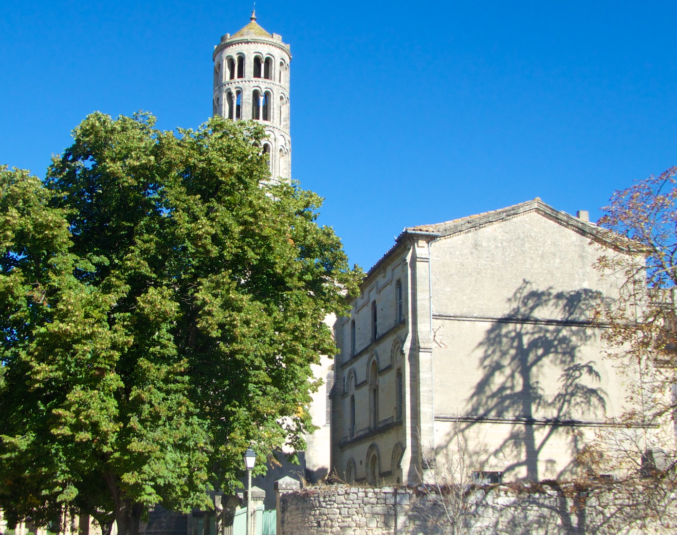 The Fenestrelle Tower Uzès Shutters & Sunflowers