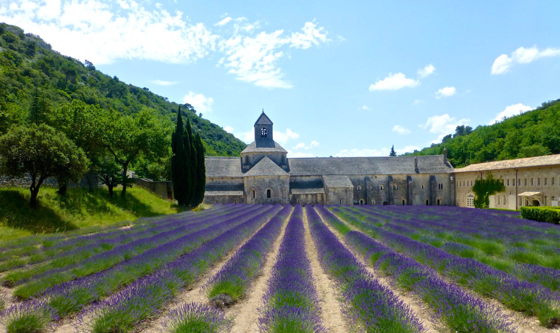 Plan your stay in Lourmarin visit L'Abbaye Notre-Dame de Sénanque, Gordes, Luberon, Provence