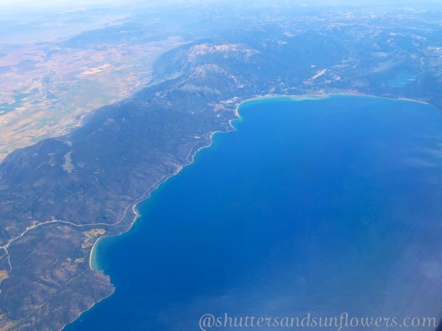 Lake Tahoe, California from 30 000 feet