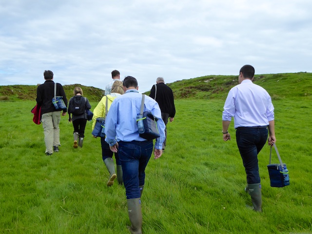 Hiking to the Laphroaig water source