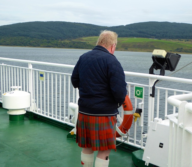 Scotsman on the Islay Ferry