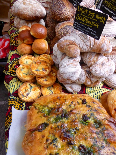 Artsian breads at Maltby Street Market, London, England