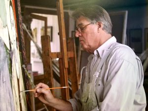 Jeroen Krabbé painting the story of his grandfather Abraham Weiss