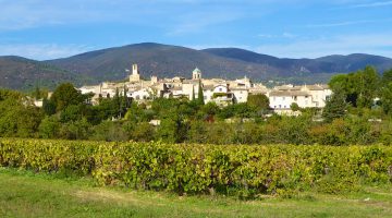A view of Lourmarin in autumn