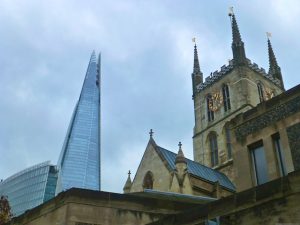 The Shard by Southwark Cathedral, London
