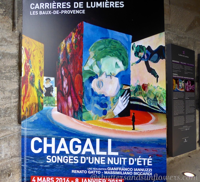 Les Carrières de Lumières 2017, Marc Chagall.