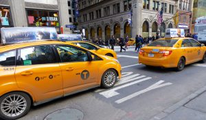Taxis in Manhattan, New York, New York