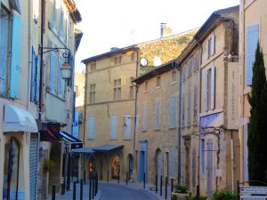 Shutters in Lourmarin at first light, Luberon, Provence, France