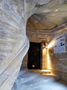 Stairway inside the Lourmarin chateau