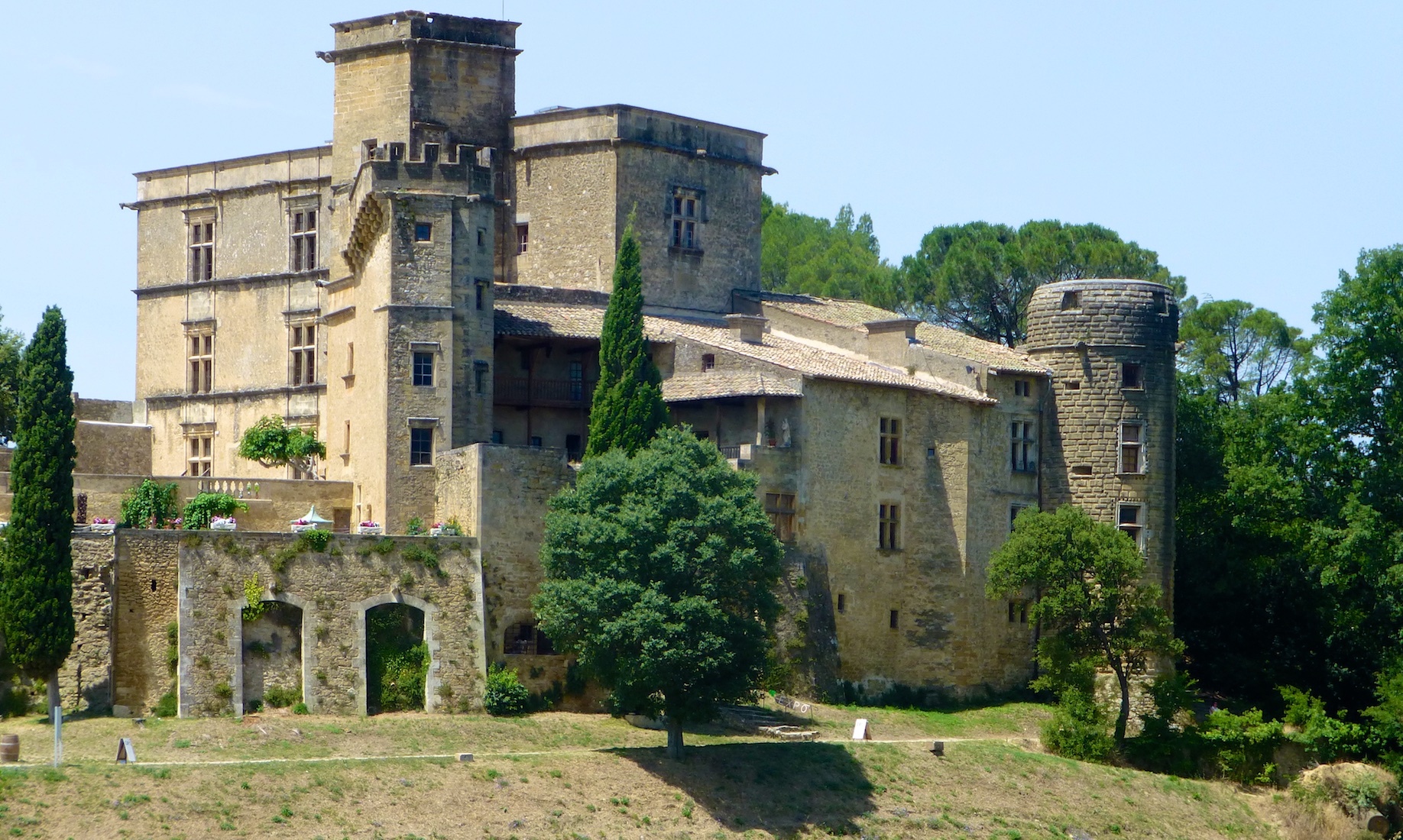 The Lourmarin Château in Lourmarin, Luberon, Vaucluse, Provence, France