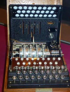 A World War II Enigma Machine, first cracked by the Poles in 1932