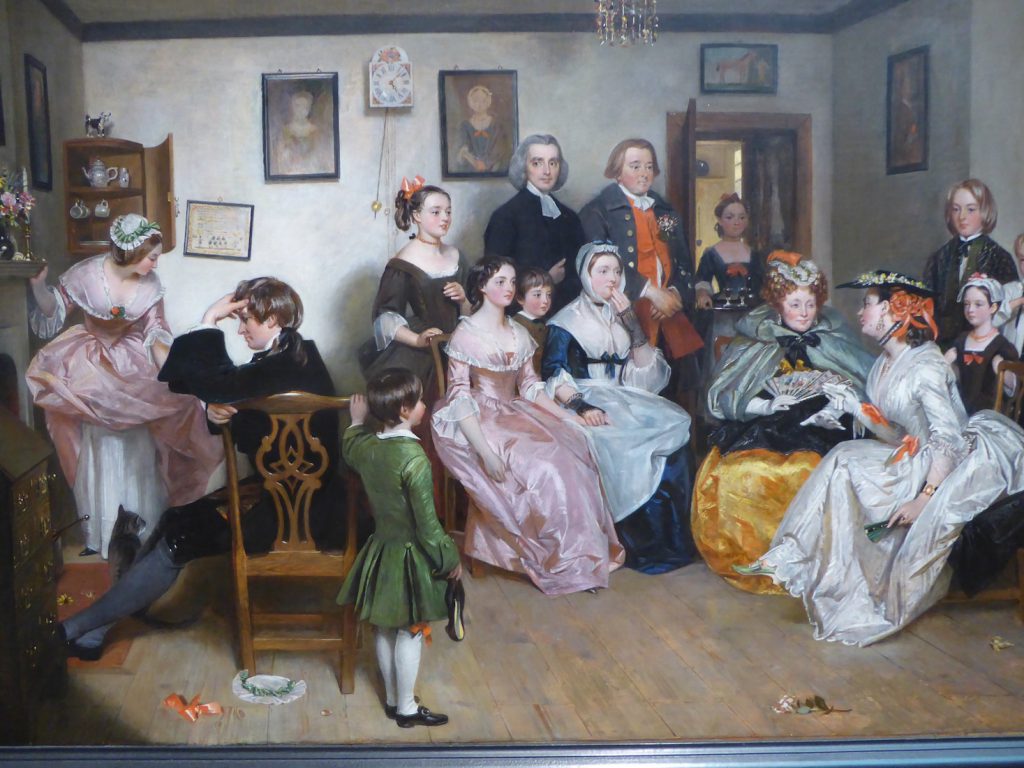 Charles Robert Leslie (English 1794-1859) A Scene from 'The Vicar of Wakefield by Oliver Goldsmith 1843 at the Legion of Honor San Francisco