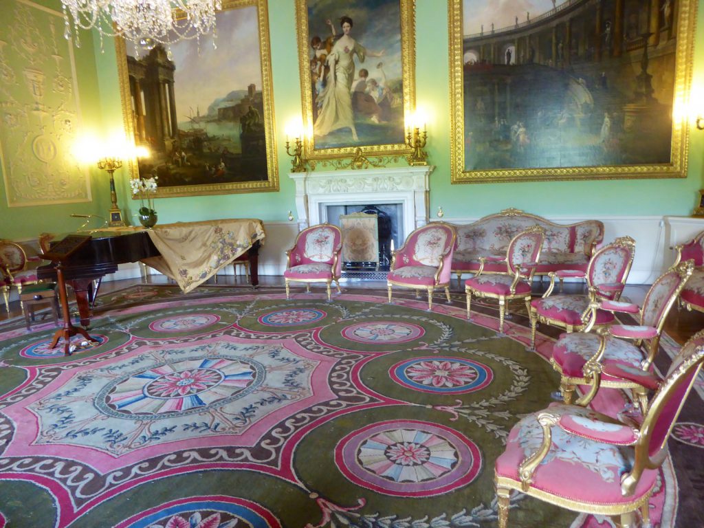 Music room at Harewood House, Yorkshire, England