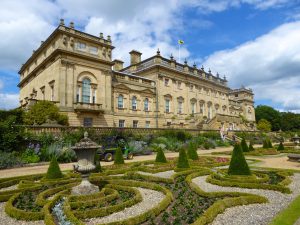 The Rear & Terrace at Harewood House, Yorkshire, England
