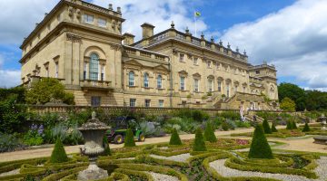 The Rear & Terrace at Harewood House, Yorkshire, England