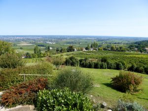 Views of Bergerac Valley from La Tour des Vents Restaurant, near Monbazillac