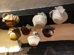 The Spread Eagle Hotel Christmas puddings, Midhurst, Sussex, England