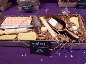 Christmas market chocolate stall in Aix en Provence, Bouche du Rhone, Provence, France