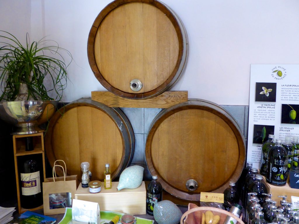 Wine barrels of Château Val Joanis, Pertuis, Luberon, Provence