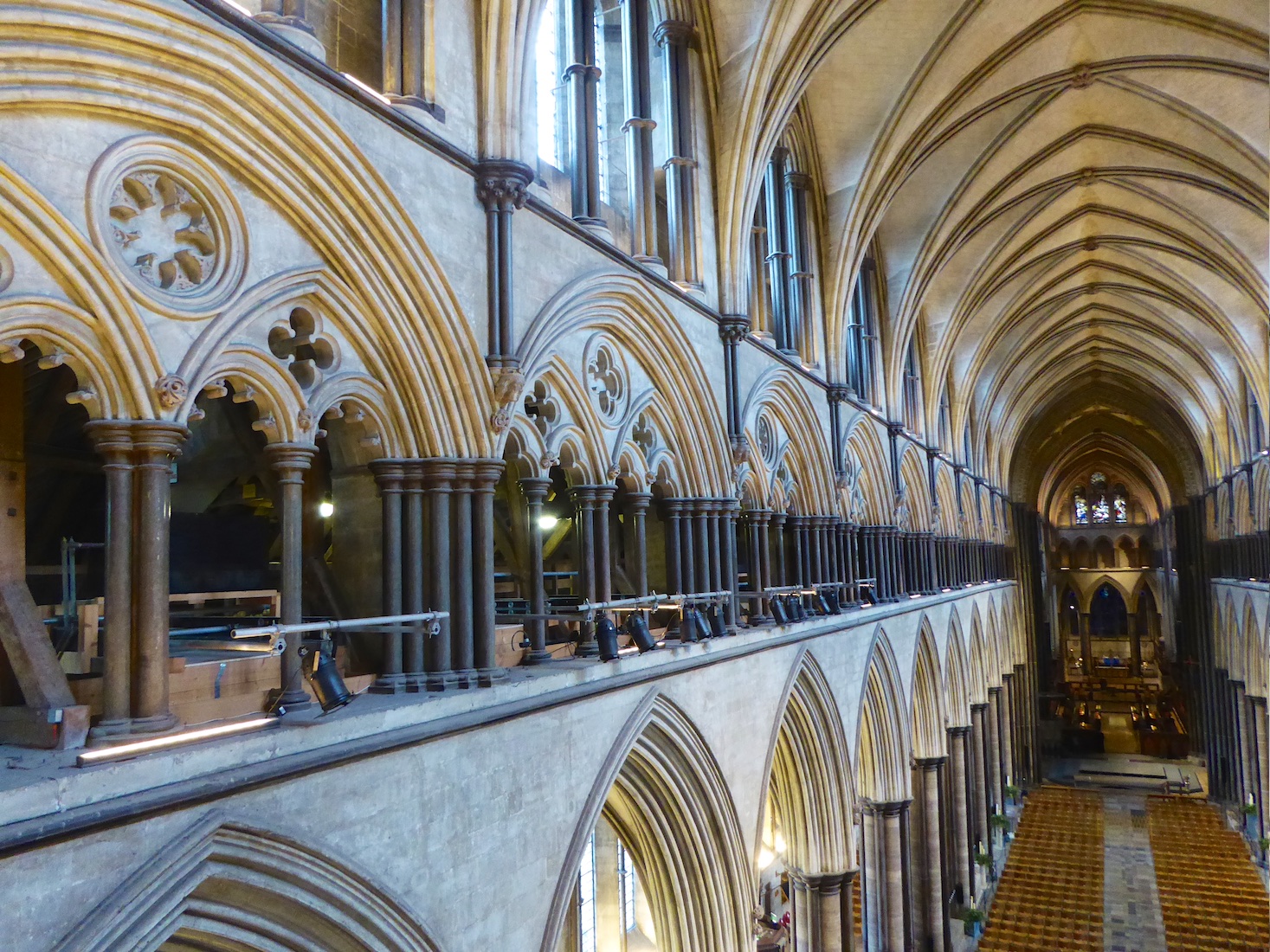 Salisbury Cathedral - Shutters & Sunflowers