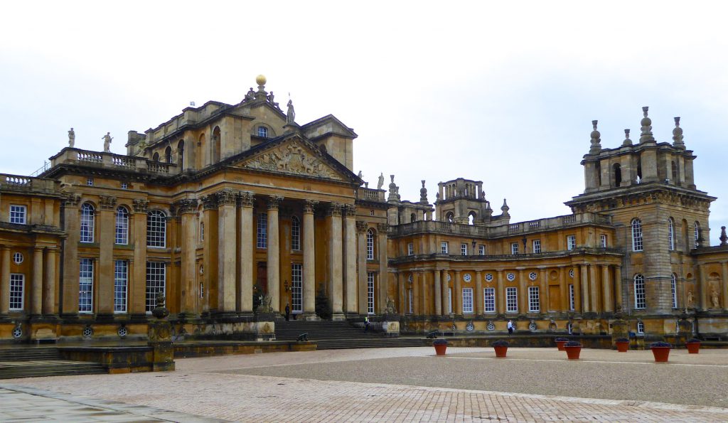 Front of Blenheim Palace, Woodstock, England, birth place of Sir Winston Churchill