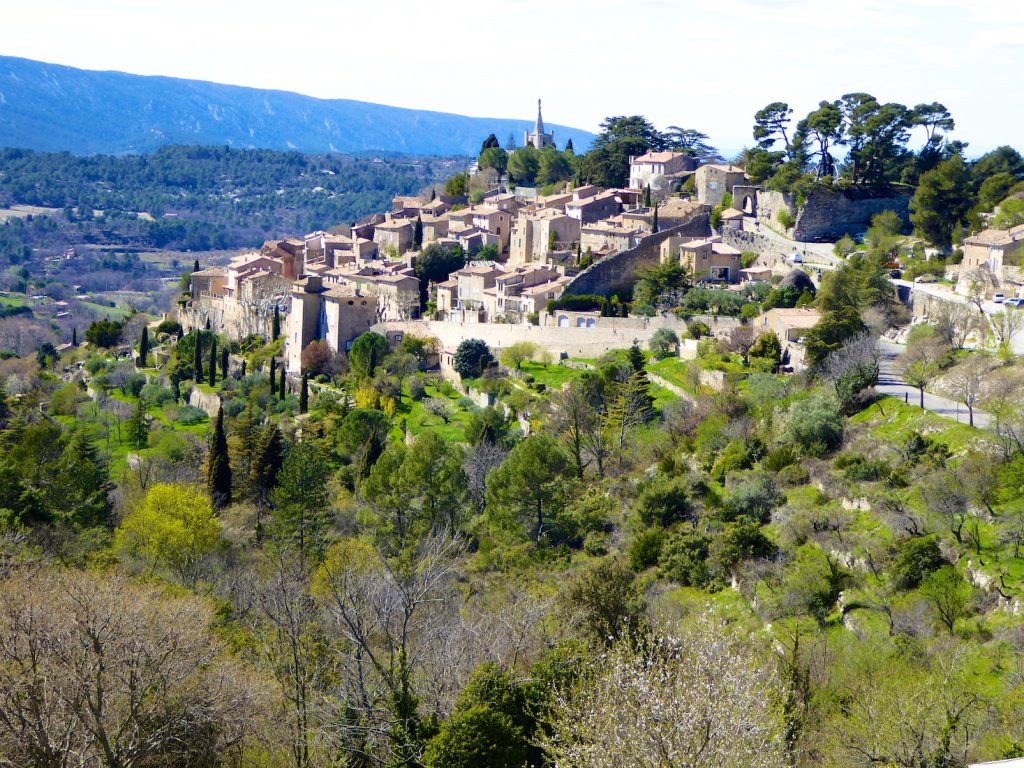 A view of Bonnieux from La Bergerie, Luberon, Vaucluse, Provence