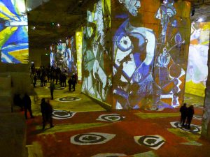 Picasso at Carrières de Lumières 2018, Les Buaux de provence, Provence, France