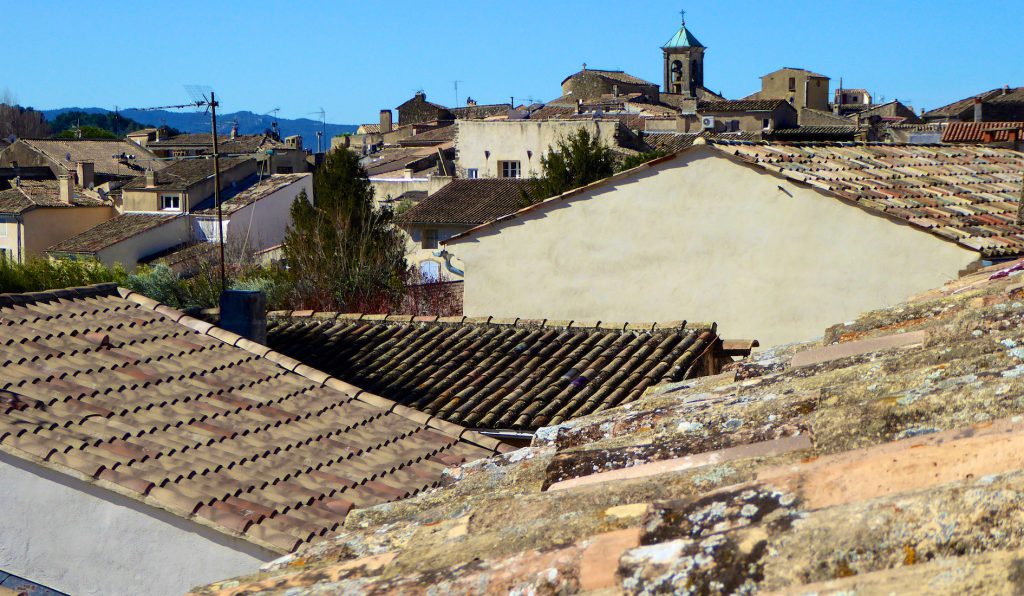 Roof tops of Lourmarin, Luberon, Vaucluse, Provence, France