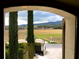 The view from Château Constantin, Lourmarin, Luberon, Vaucluse, Provence, France