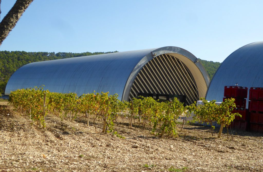 Cuverie by Jean Nouvel at Chateau La Coste, Le Puy-Sainte-Réparade, Bouches-du-Rhône, Provence, France