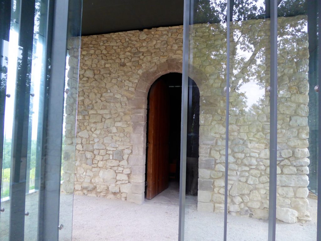 Original walls at The Chapel by Tadao Ando at Château La Coste, Le Puy-Sainte-Réparade, Bouches-du-Rhône, Provence, France