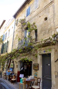 Provence street in Autumn