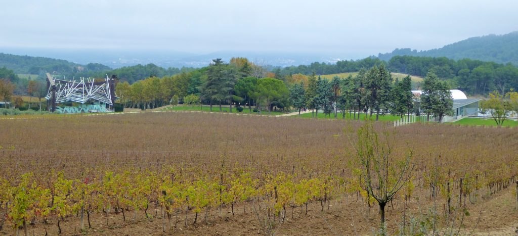 View of the grounds of Chateau La Coste, Le Puy-Sainte-Réparade, Bouches-du-Rhône, Provence, France
