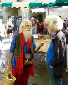 Characters at Wednesday Market in Uzes, Provence, France