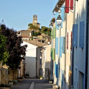 Shutters on a street in Provence