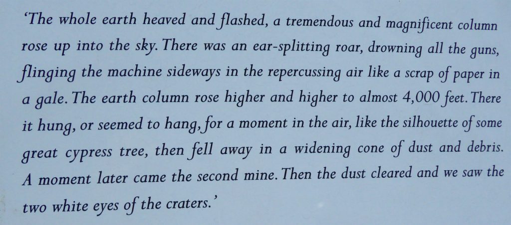 Cecil Lewis' description of the Lochnagar Crater Explosion