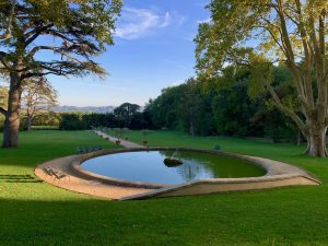 Grounds of luxury spa hotel Domaine de Fontinelle, Lauris, Luberon. Provence, France (near Lourmarin)