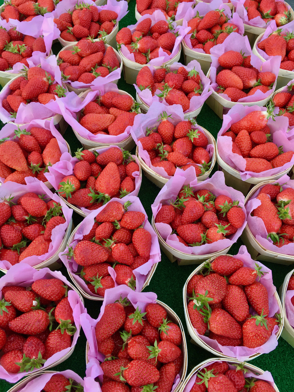 Strawberries in the Lourmarin market