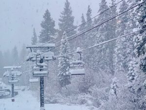 Chair lift at Northstar, Lake Tahoe, California