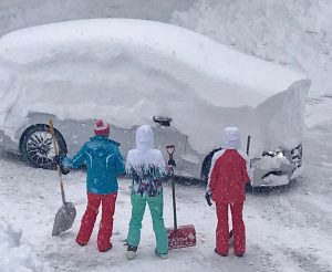 Snow storm at Northstar, Lake Tahoe, California