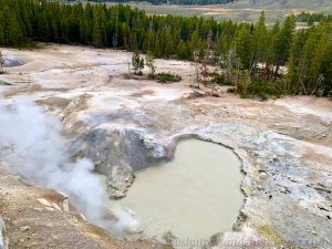 Sulphur Caldron at Yellowstone National Park, USA