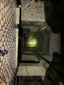 Elevator shaft inside the Orphan Mine in Butte, Montana, USA