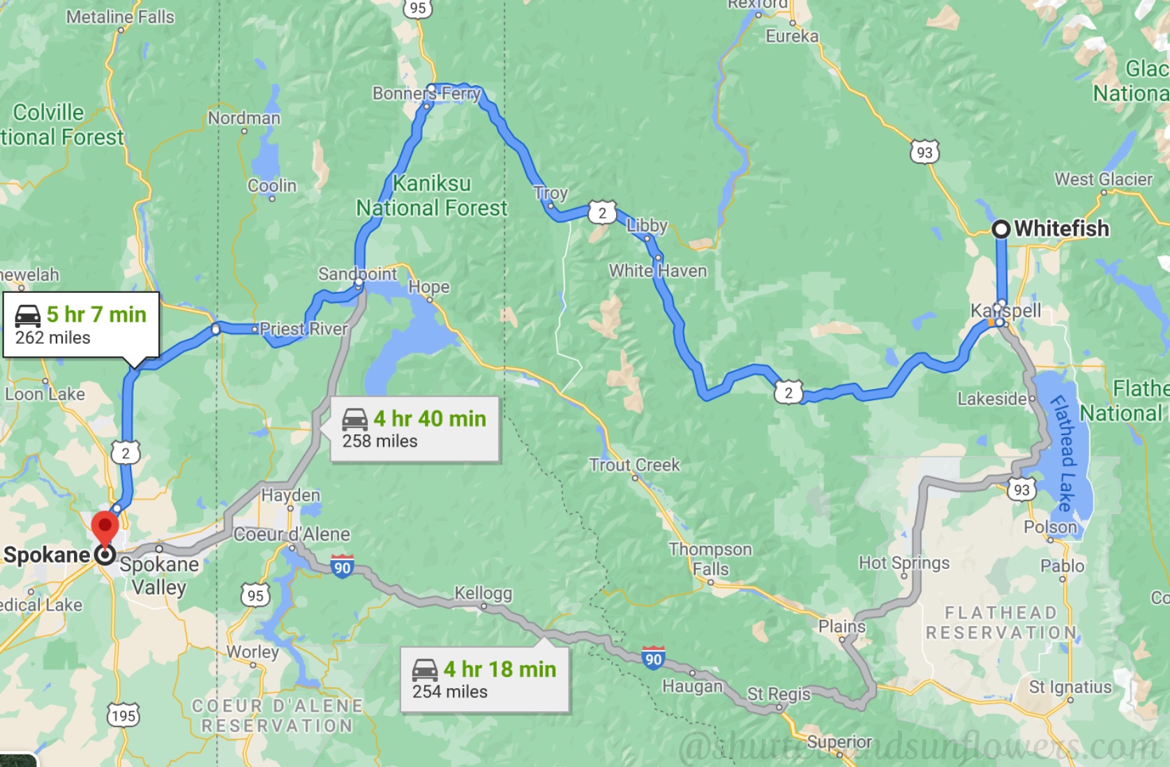 Whitefish, Montana, to the Willamette Valley, Oregon Days 1619