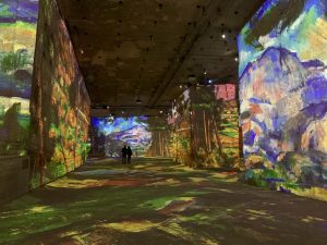 Mont Sainte-Victoire by Cezanne at Carrières des Lumières 2021