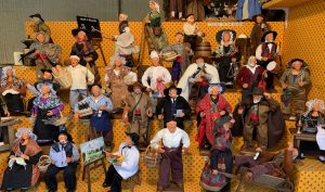 Santons for sale at Christmas in Aix-en-Provence, Provence, France