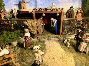Traditional Santon nativity at Cathédrale Saint Sauveur in Aix-en-Provence, Provence, France