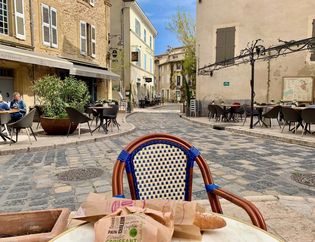 Outside Café Gaby, Lourmarin, Luberon, Provence, France