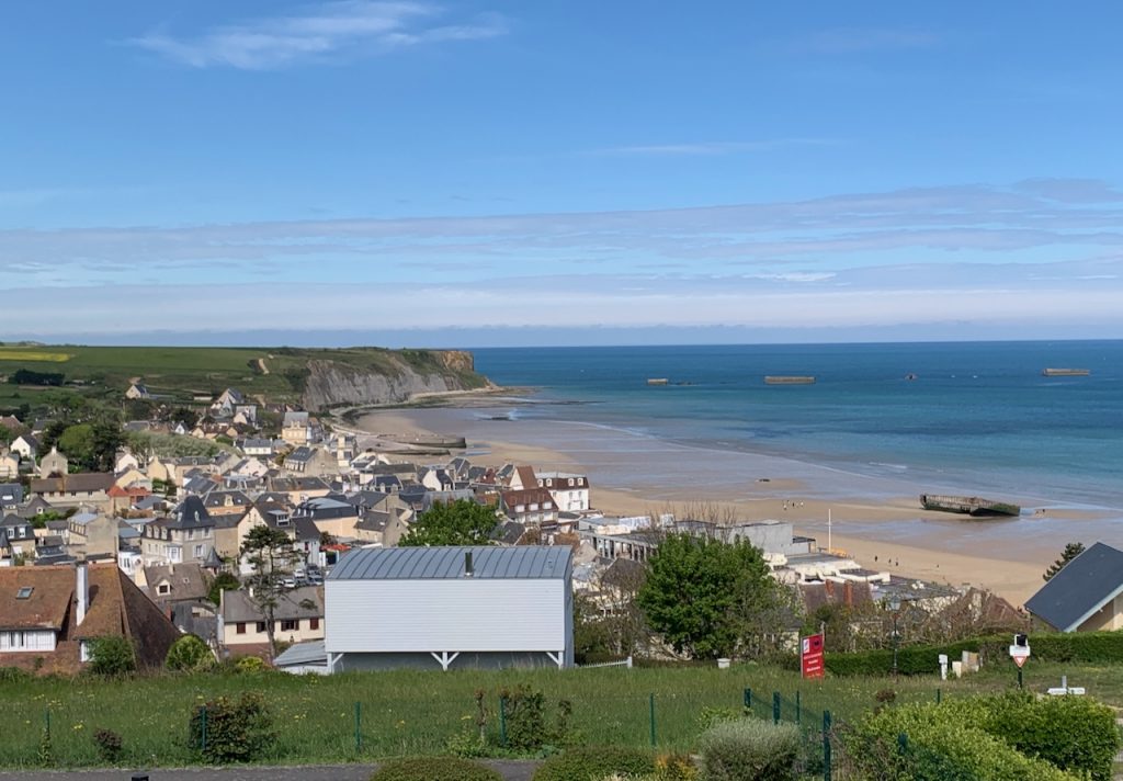 Arromanches-les-Bains, Normandy, France, home to the D-Day Mulberry Harbours