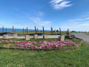 At the D-Day 75 Garden, Arromanches-sur-Bains, Normandy, France
